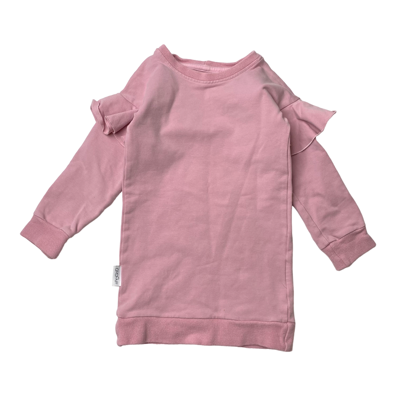 Gugguu sweat tunic dress, pink | 92cm