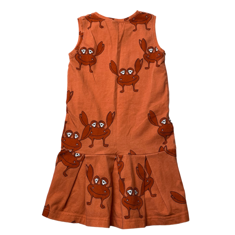 Blaa sleeveless dress, crab | 98/104cm