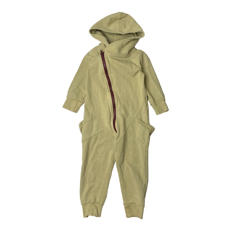 Gugguu sweat jumpsuit, dark wheat | 98cm