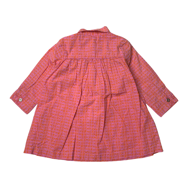 Marimekko mirella woven dress, salmon pink | 80/86cm