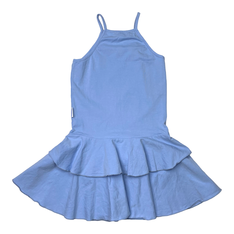 Gugguu spagetti frilla dress, baby blue | 140cm