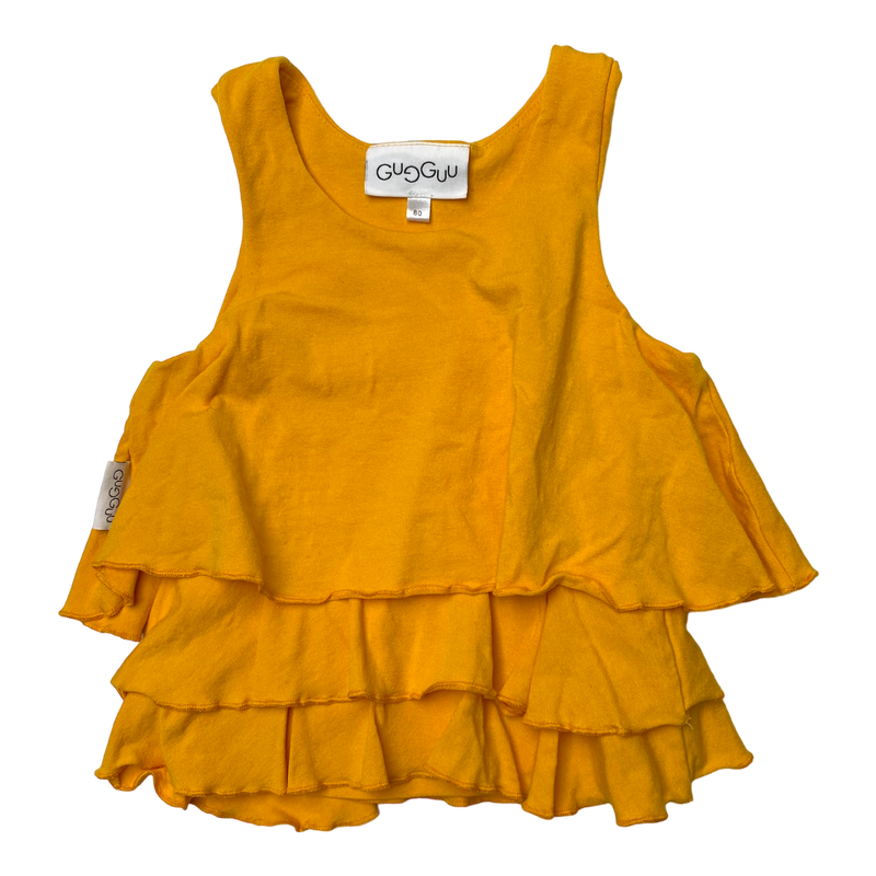 Gugguu frill tank top, amber | 80cm