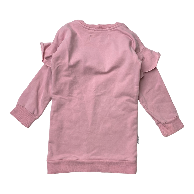 Gugguu sweat tunic dress, pink | 92cm