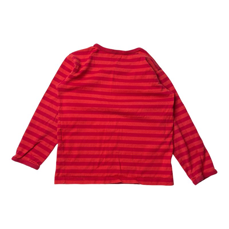 Marimekko stripe shirt, red | 104/110cm