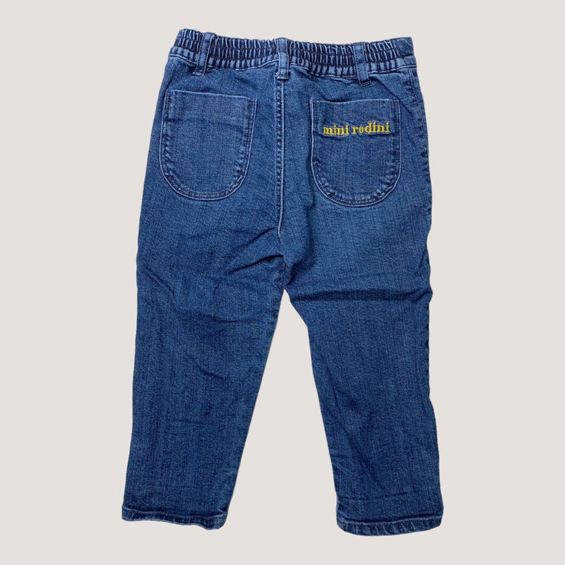 Mini Rodini jeans, royal blue | 80/86cm