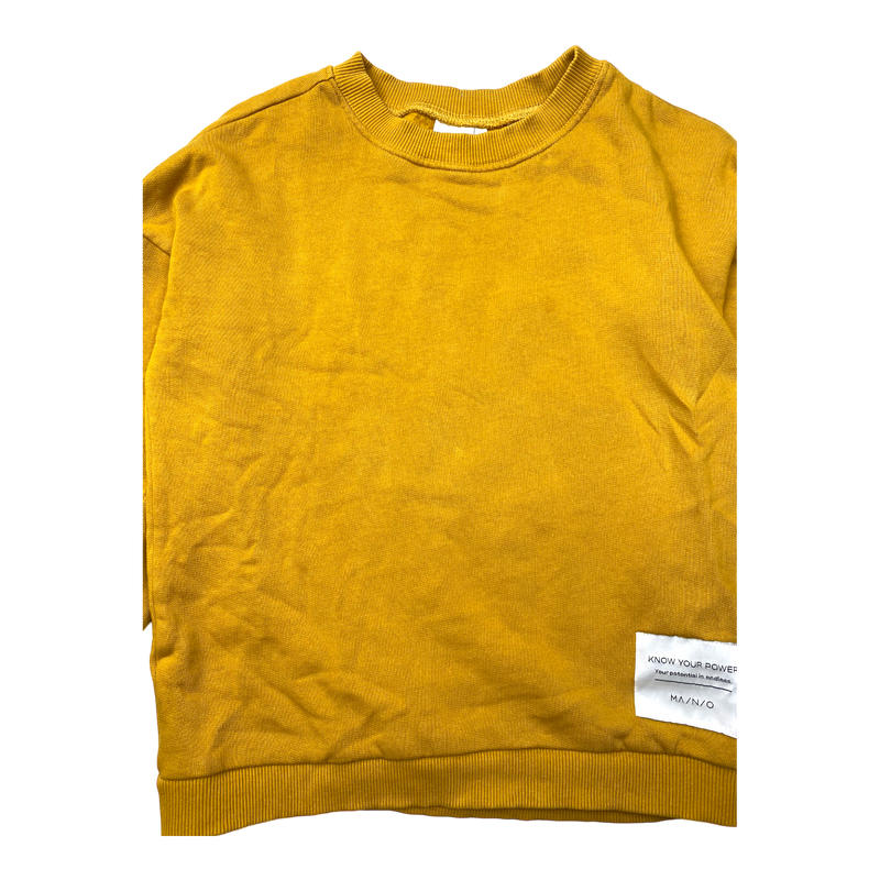 Mainio superpower sweatshirt, mustard yellow | 134/140cm