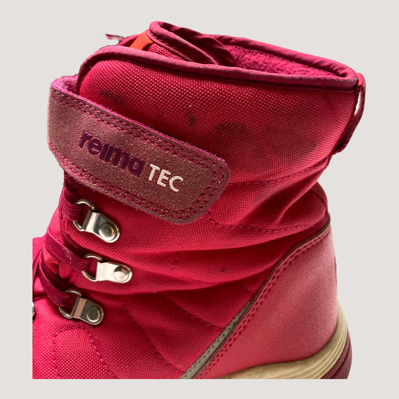 Reima padded winter boots, hot pink | 35