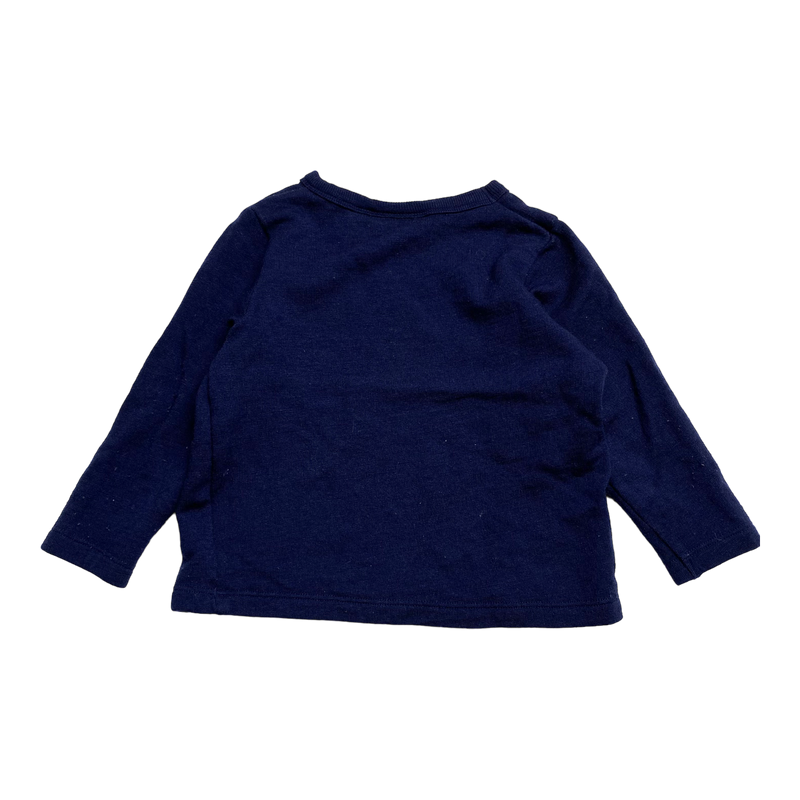 Mini Rodini wool shirt, midnight blue | 92/98cm