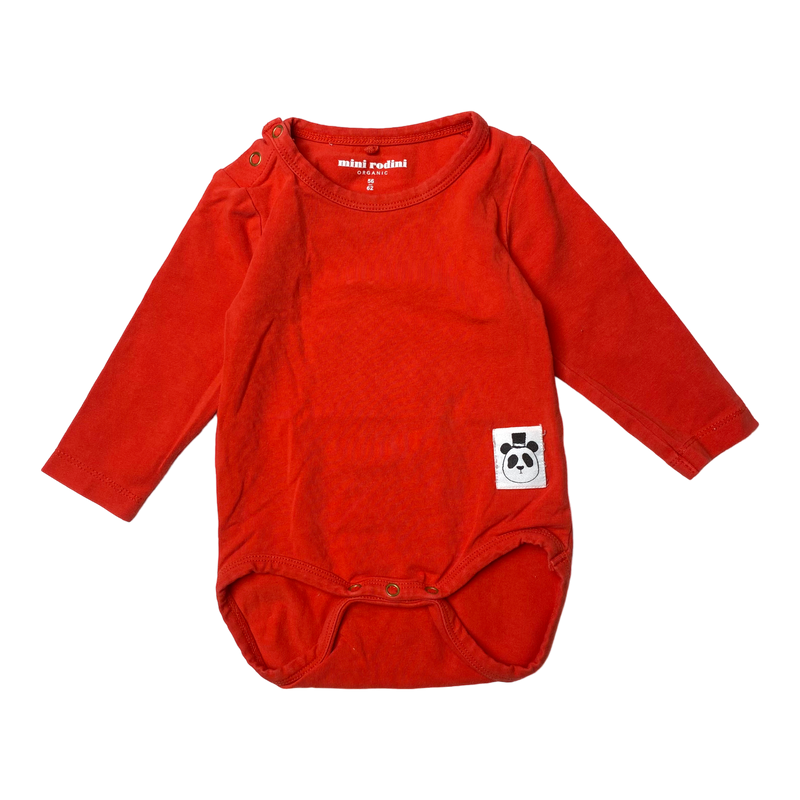 Mini Rodini basic body, red | 56/62cm