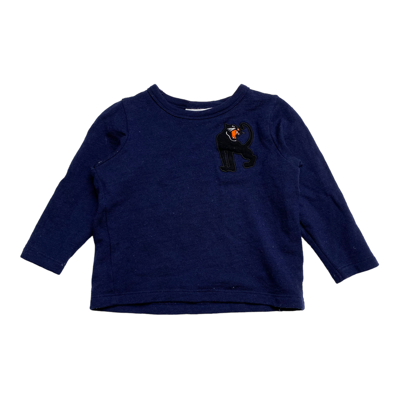 Mini Rodini wool shirt, midnight blue | 92/98cm