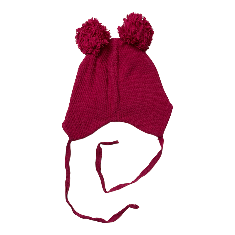 Gugguu cotton knitted beanie, rasberry | 51/53cm