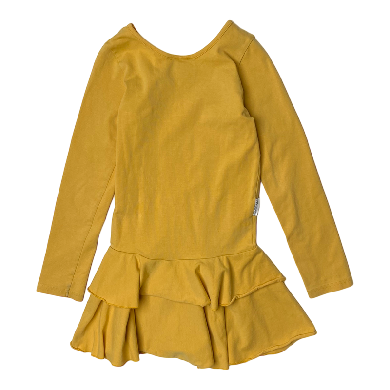 Gugguu frilla dress, amber | 116cm