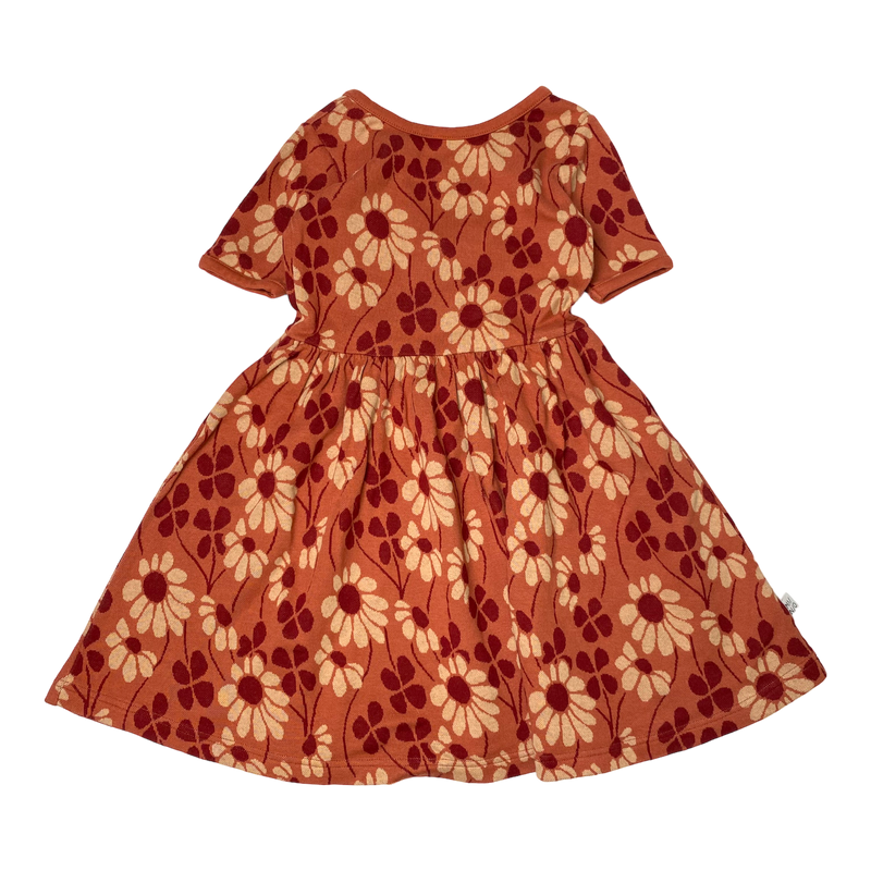 Mainio jacquard dress, flower | 110/116cm