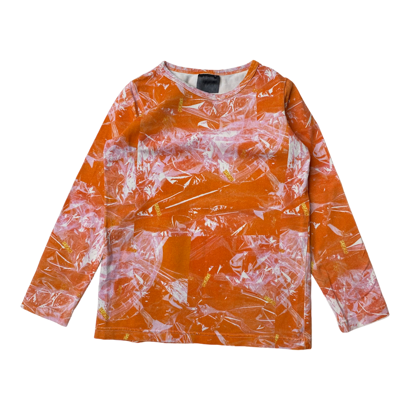 Vimma shirt, orange abstract | 120cm