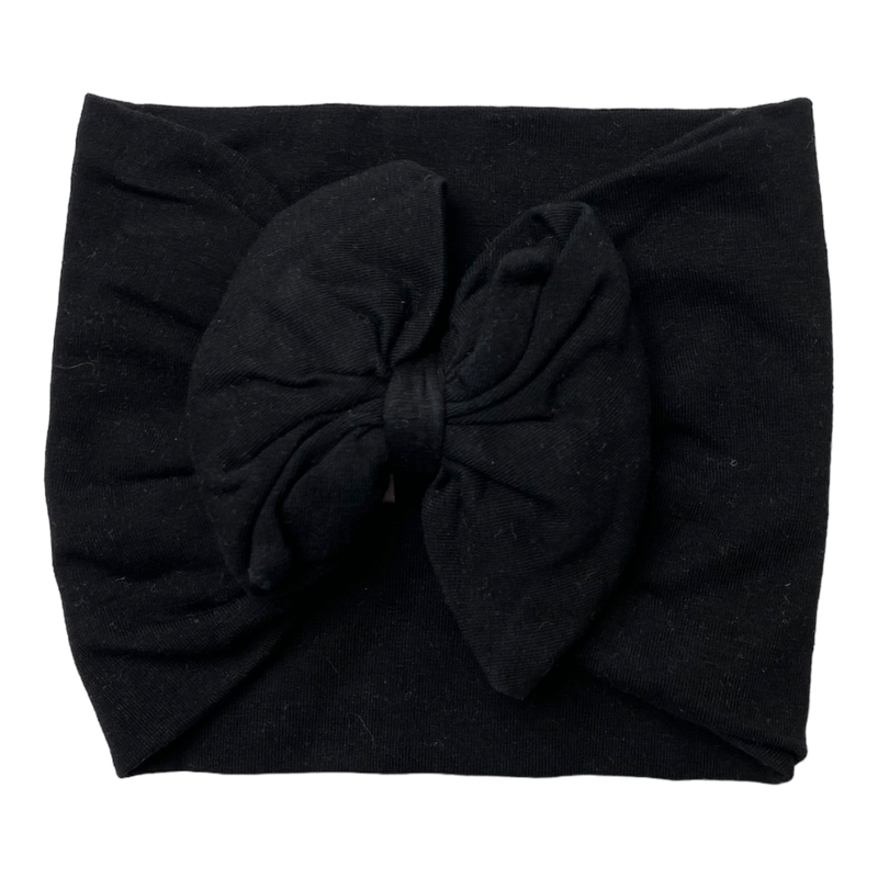 Kaiko bow headwrap, black | newborn