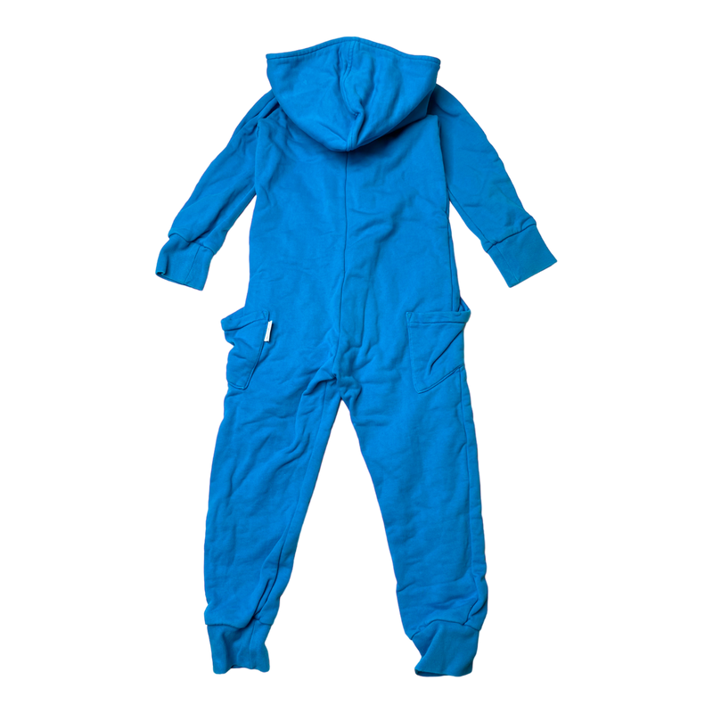 Gugguu sweat jumpsuit, deep sky blue | 110cm