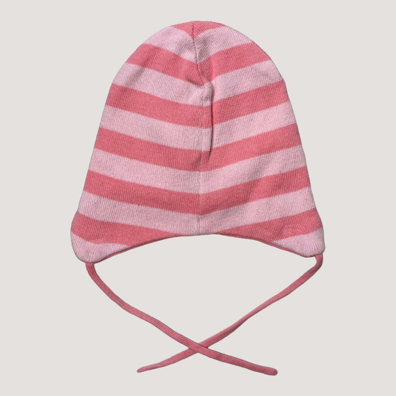 Reima knitted beanie, pink stripes | 48cm