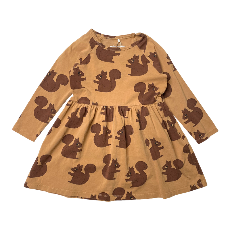 Mini Rodini dress, squirrel | 92/98cm