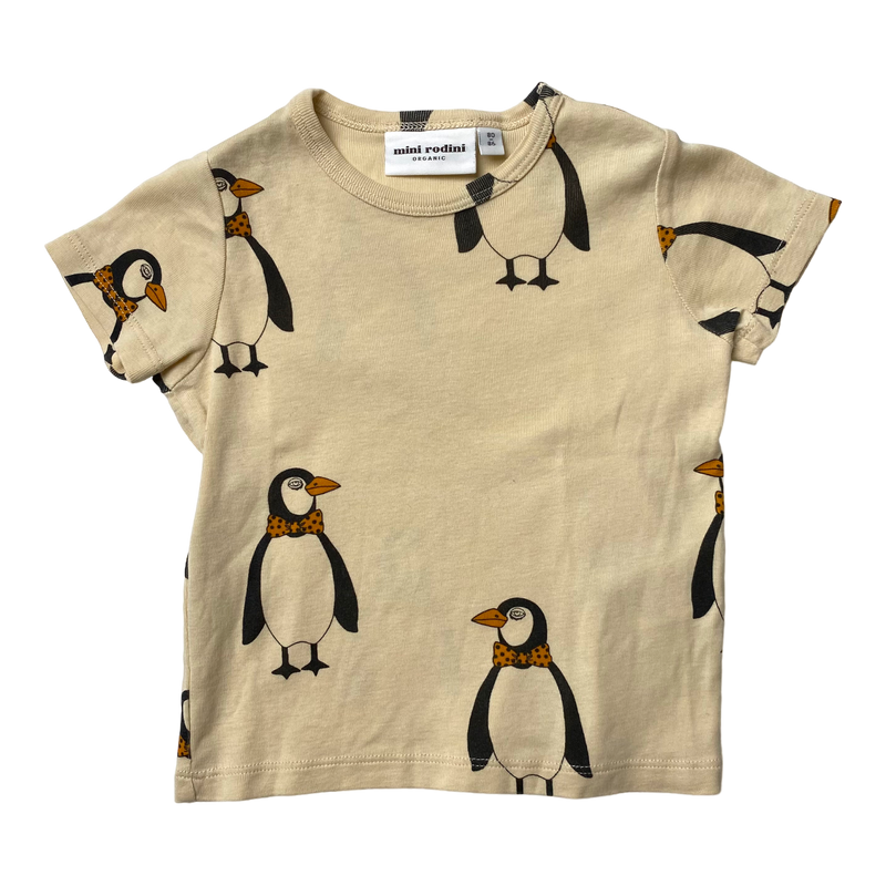 Mini Rodini t-shirt, penguin | 80/86cm