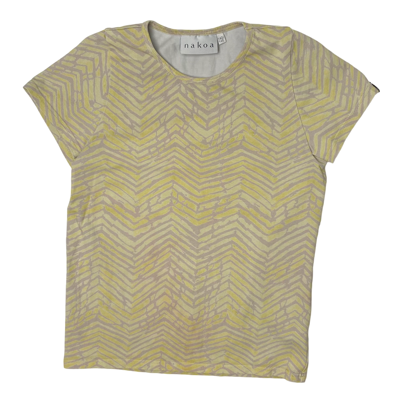 Nakoa t-shirt, yellow/almond | 140/146cm