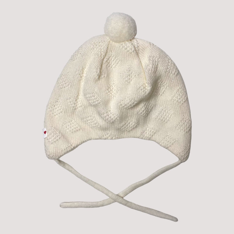 Reima wool beanie with a pom, cream  | 44/46cm