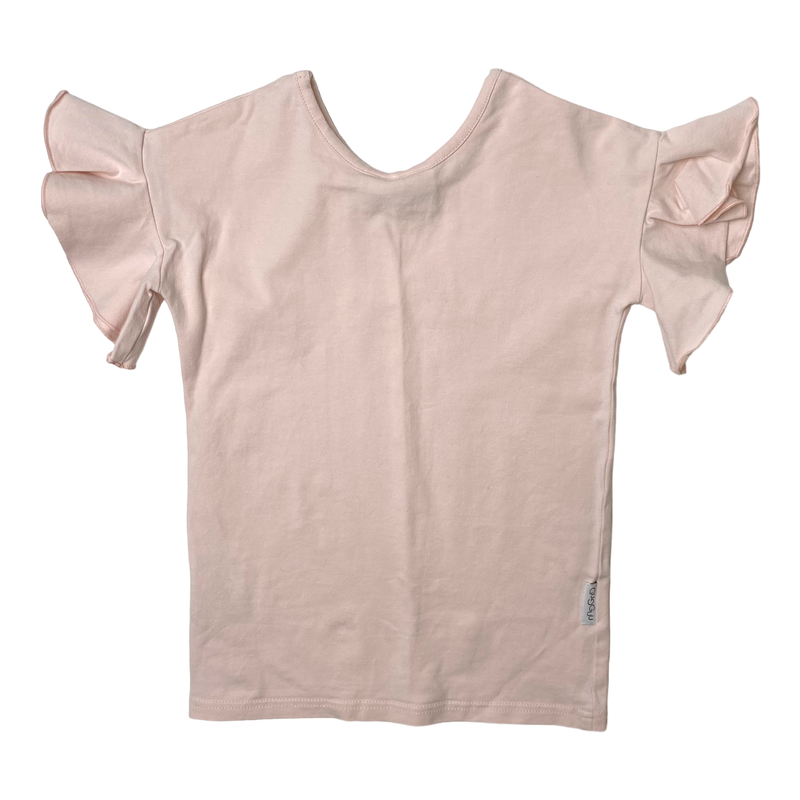 Gugguu frill t-shirt, pink | 110cm