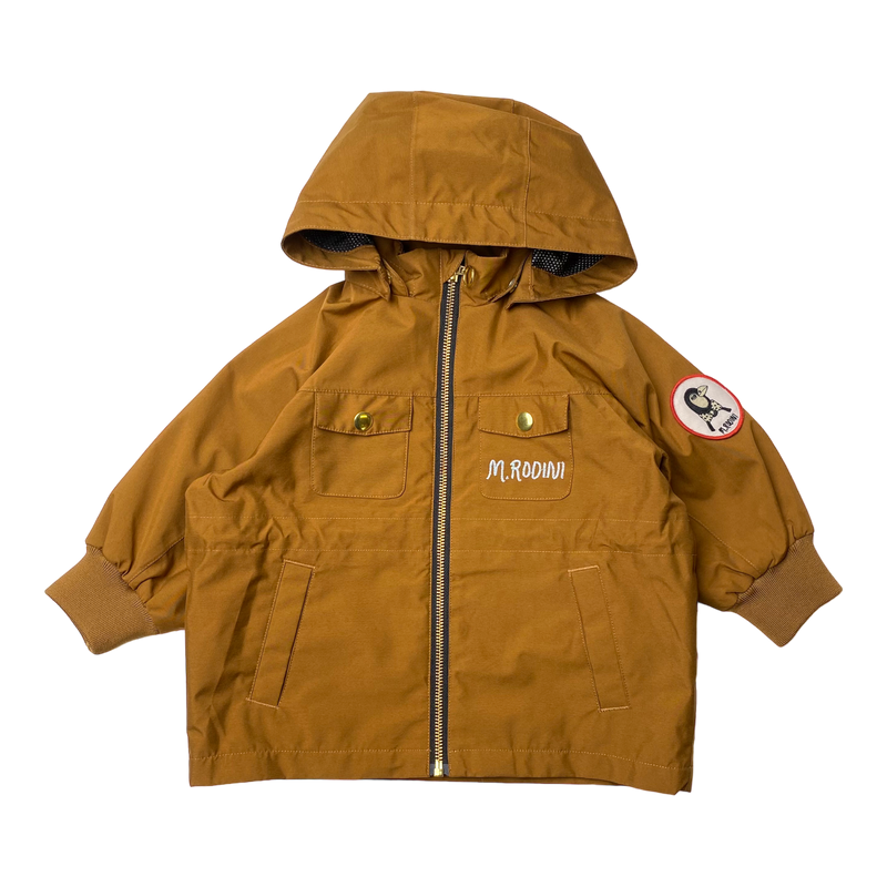 Mini Rodini shell jacket, caramel | 80/86cm