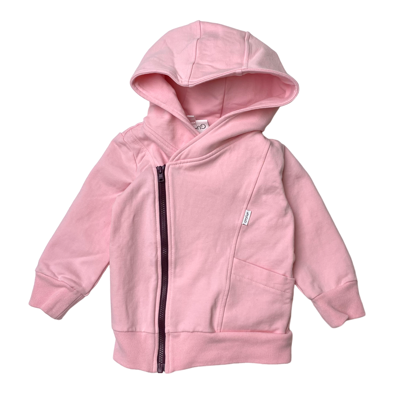 Gugguu zipper hoodie, pink | 74cm