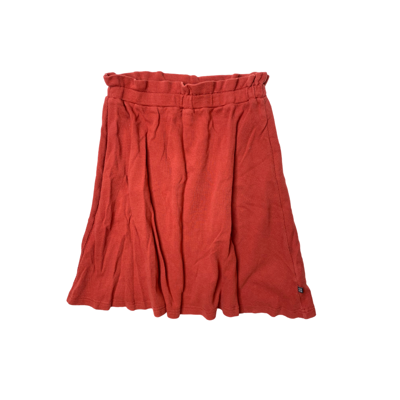 Kaiko waffle skirt, chili | 146/152cm