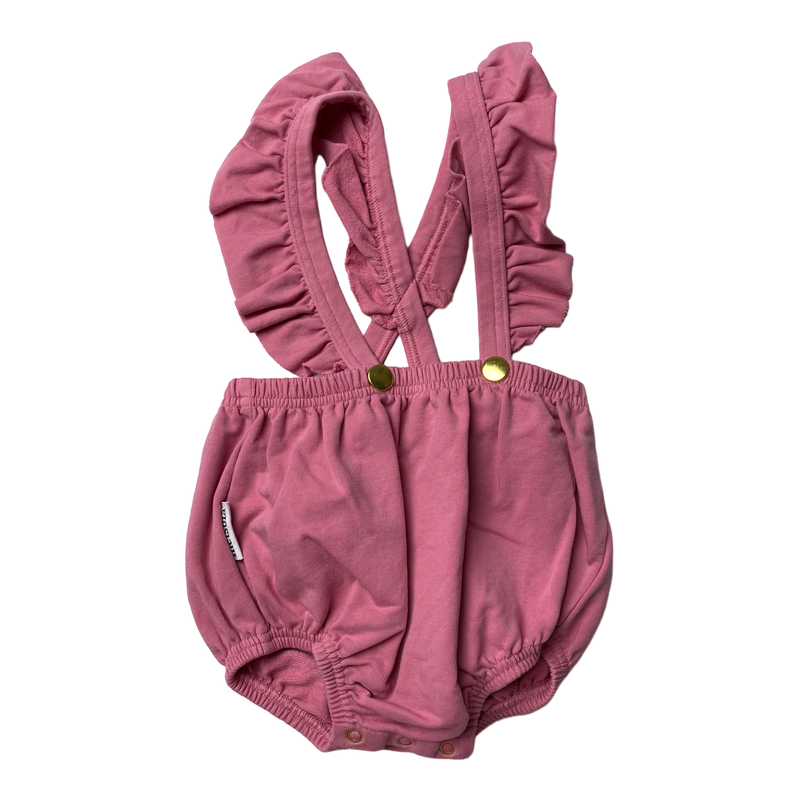 Metsola sweat dungarees, hot pink | 74/80cm