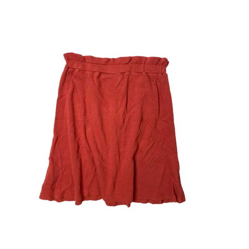 Kaiko waffle skirt, chili | 146/152cm