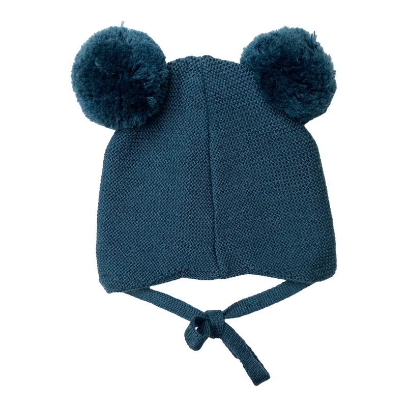 Metsola merino wool beanie, teal | 6-12m