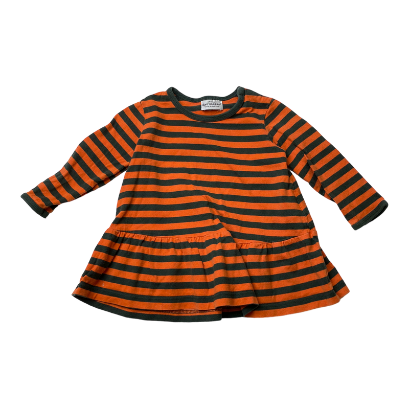 Marimekko stripe dress, orange | 80cm