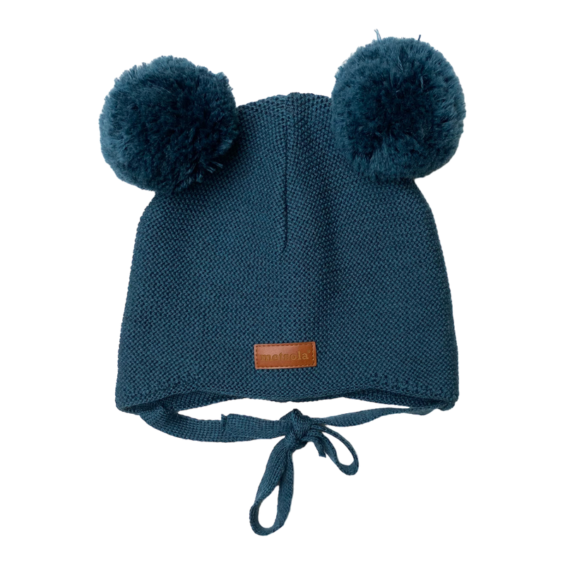 Metsola merino wool beanie, teal | 6-12m