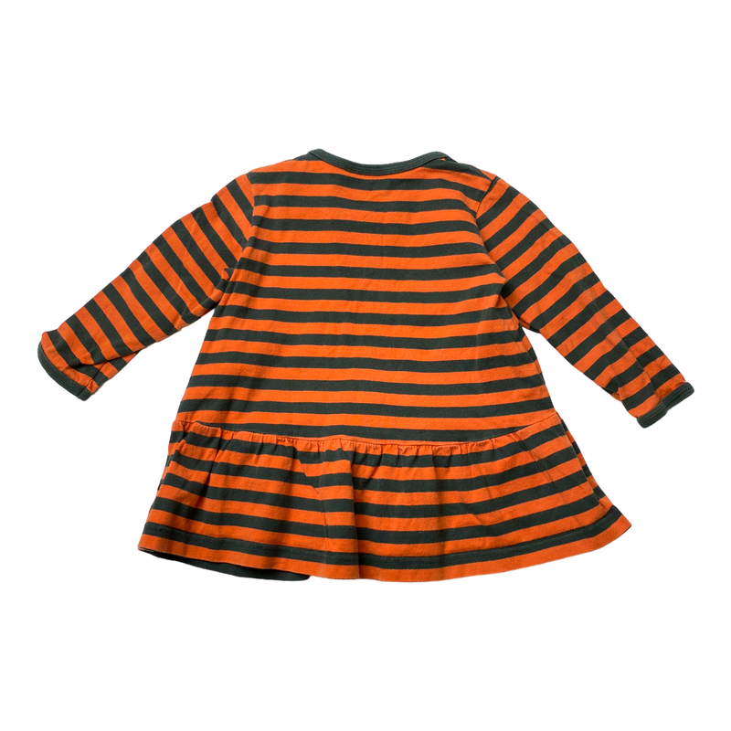 Marimekko stripe dress, orange | 80cm