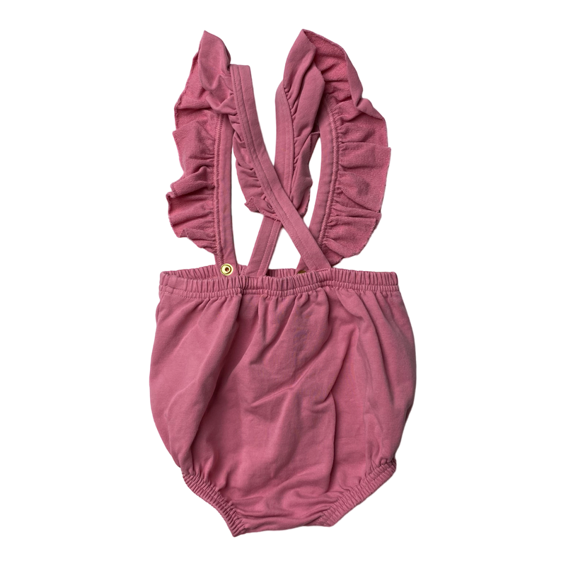 Metsola sweat dungarees, hot pink | 74/80cm