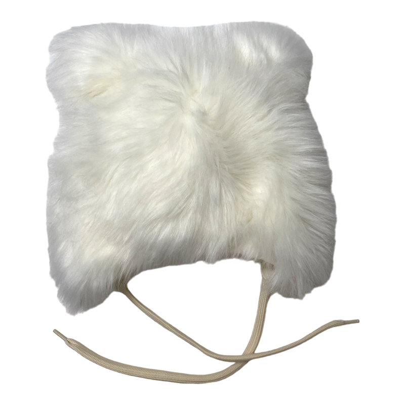 Metsola little bear hat, white | 1-3y