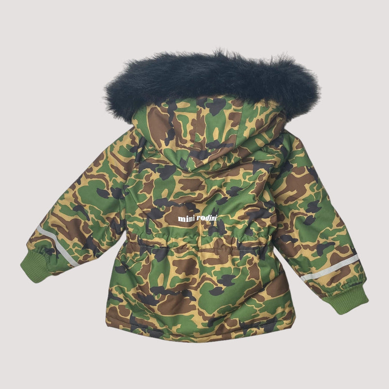 Mini Rodini K2 winter parka, camo | 92/98cm