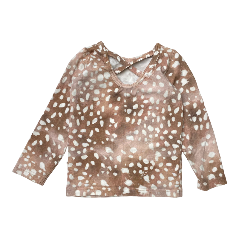 Kaiko cross shirt, copper bambi | 86/92cm