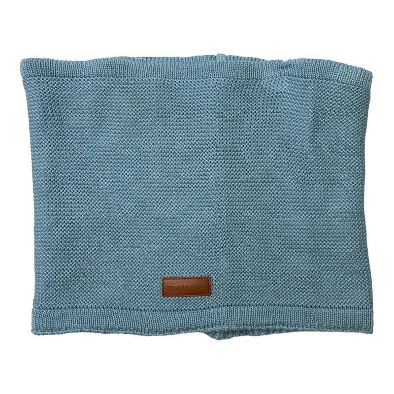 Metsola knitted cotton tube scarf, bluebird | onesize