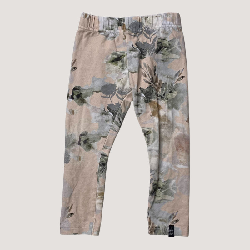 Kaiko leggings, flowers | 74/80cm