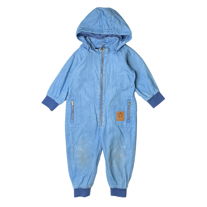 Mini Rodini summer overall, denim | 92/98cm