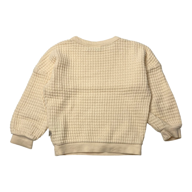 Mainio cotton sweater, lemon chiffon | 98/104cm