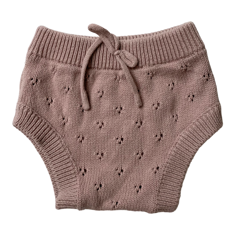 Jamie Kay knitted bloomers, almond | 6-12m