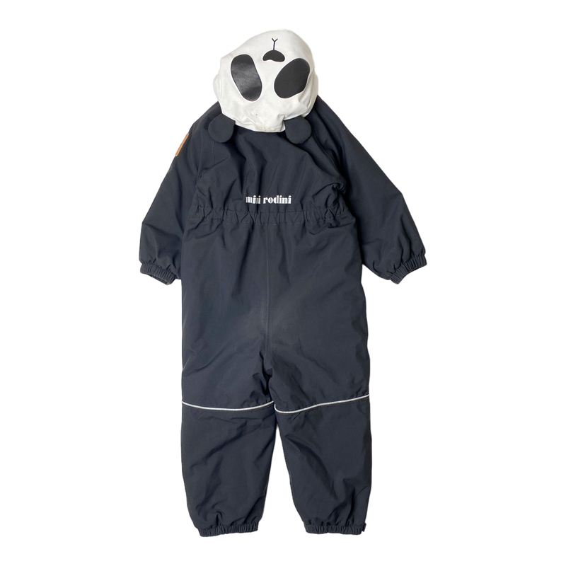 Mini Rodini alaska panda winter overall, black | 98cm