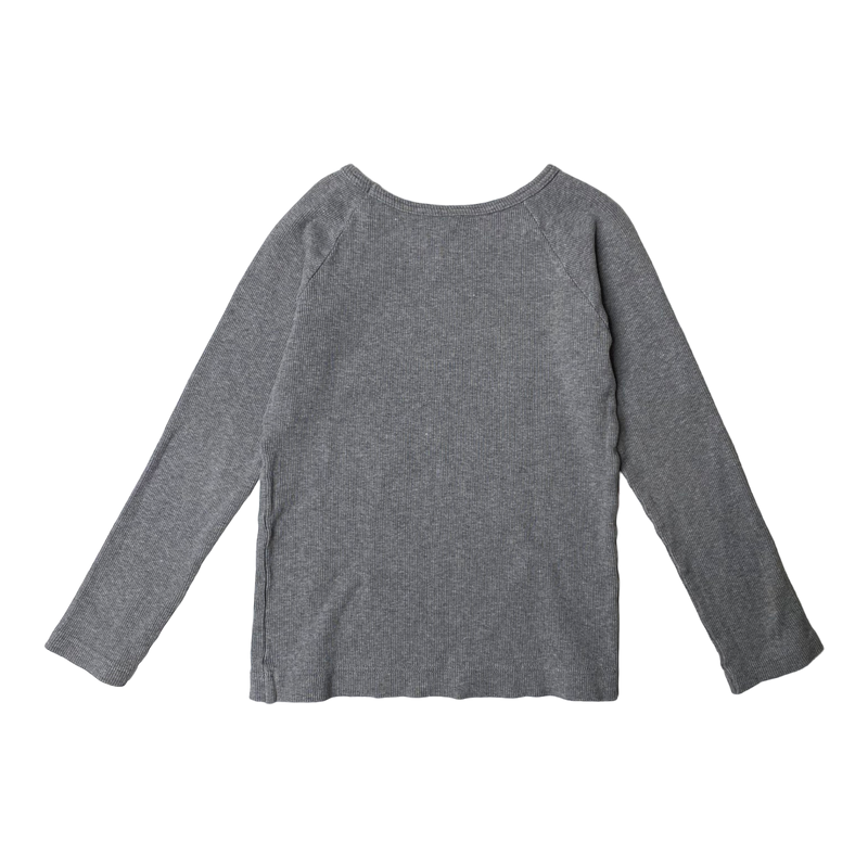 Metsola rib shirt, gray | 122cm