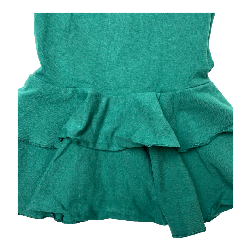 Gugguu spagetti frilla dress, forest green | 92cm