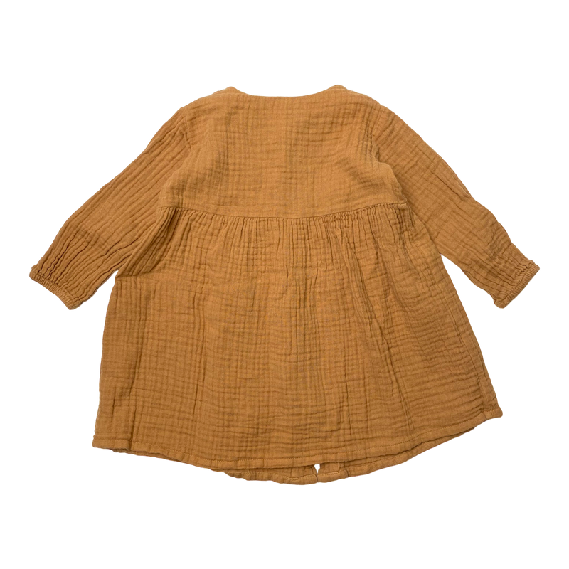 Kaiko muslin dress, caramel | 74/80cm