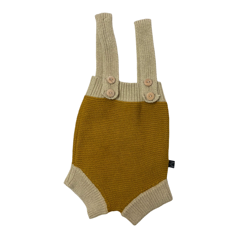 Monkind knitted bloomer shorts, caramel / wheat | 62/68cm