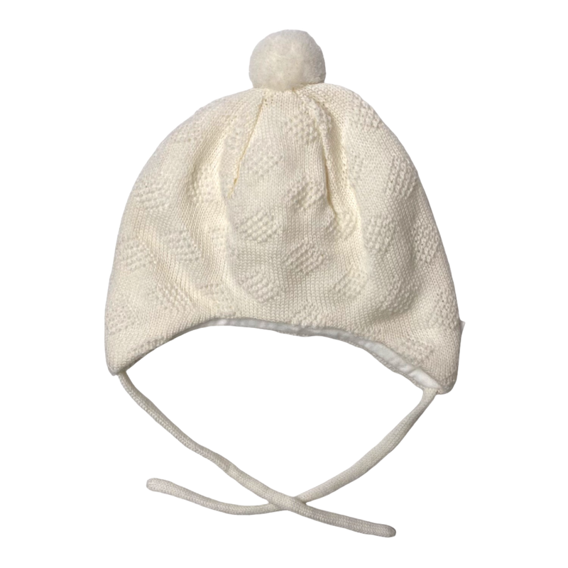 Reima wool beanie with a pom, cream  | 44/46cm